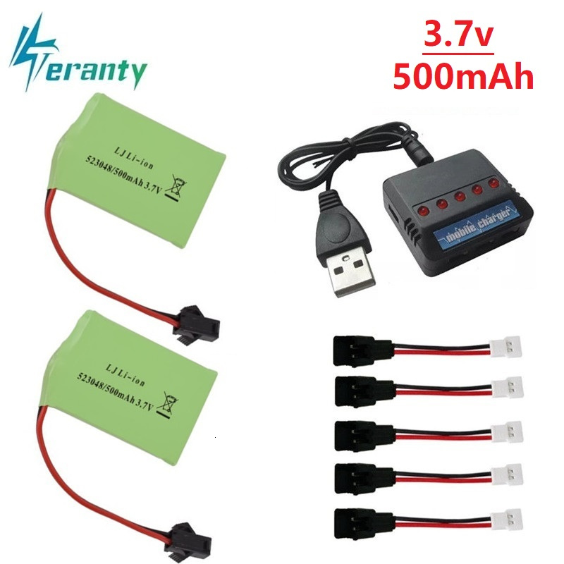 Rc Helicopter Charger - 3.7V 500mAh 523048 Li-ion Batterij +