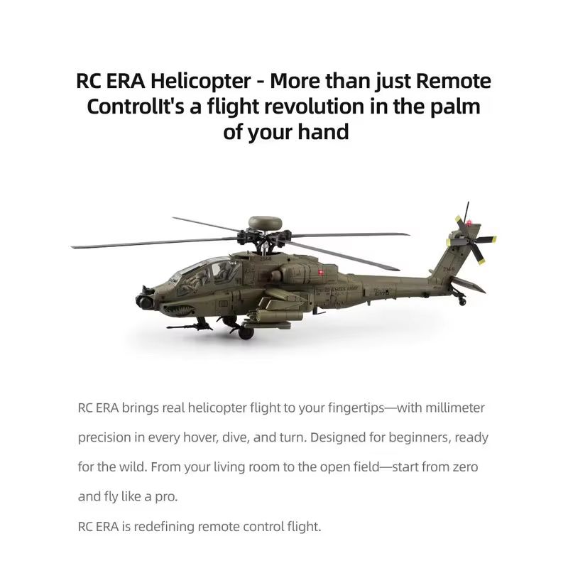 RC Era AH‑64D Apache C170 6CH  - Rc Helicopter Single Rotor recensie en prijs